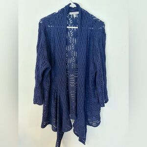 Woman Within Jacket/Cardigan  Navy Blue size Large 18-20
